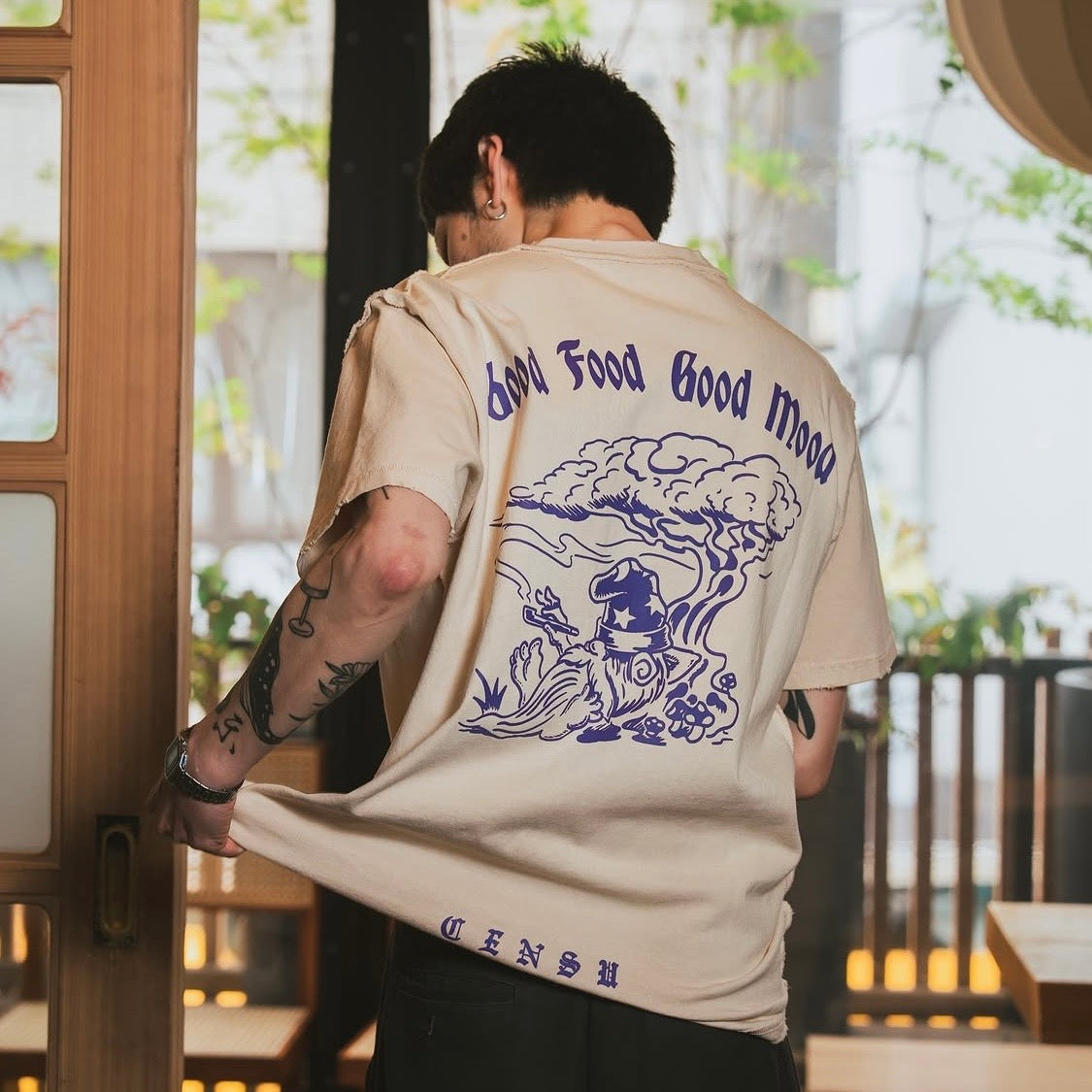 Black Weirdos × CENSU コラボTシャツ WHITE/PURPLE | CENSU TOKYO